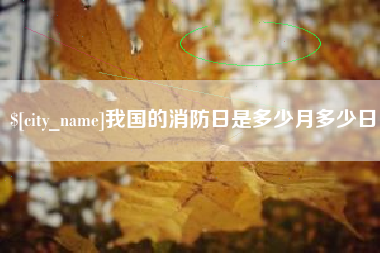 诸城我国的消防日是多少月多少日