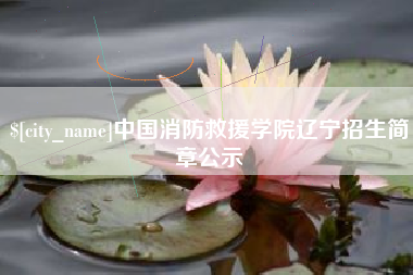 诸城中国消防救援学院辽宁招生简章公示