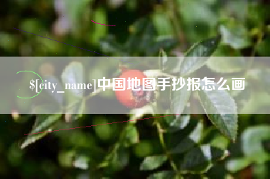 诸城中国地图手抄报怎么画