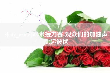 诸城500米接力赛-观众们的加油声此起彼伏