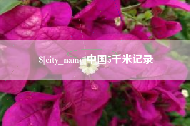 诸城中国5千米记录