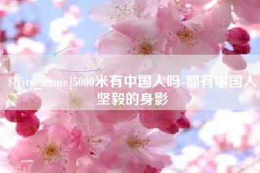 诸城5000米有中国人吗-都有中国人坚毅的身影