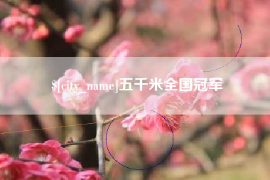 诸城五千米全国冠军