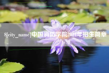 诸城中国消防学院2024年招生简章