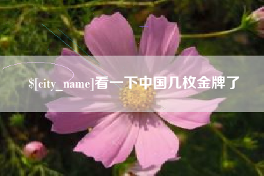 诸城看一下中国几枚金牌了