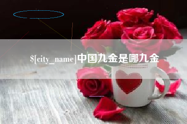 诸城中国九金是哪九金