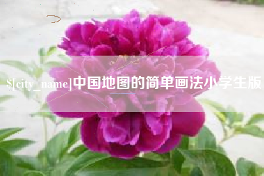 诸城中国地图的简单画法小学生版