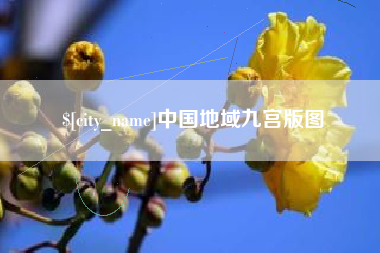 诸城中国地域九宫版图