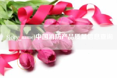 诸城中国消防产品质量信息查询