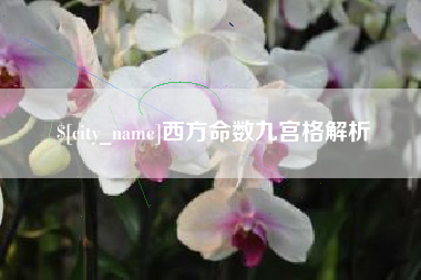 诸城西方命数九宫格解析