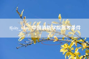 诸城中国消防学院报考条件