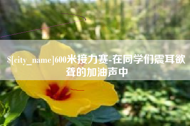 诸城600米接力赛-在同学们震耳欲聋的加油声中