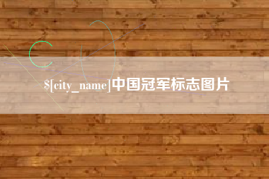 诸城中国冠军标志图片