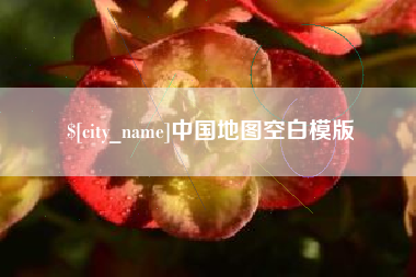 诸城中国地图空白模版