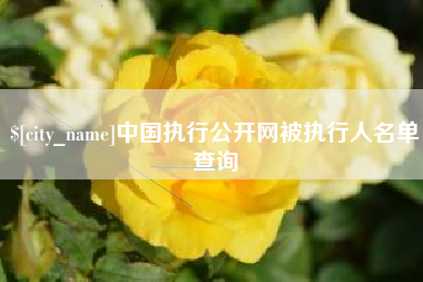 诸城中国执行公开网被执行人名单查询