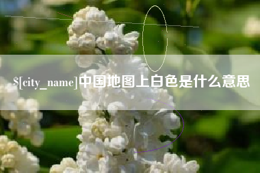 诸城中国地图上白色是什么意思