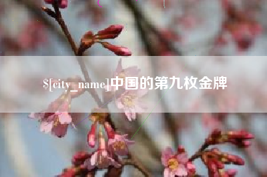 诸城中国的第九枚金牌
