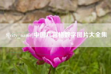 诸城中国九宫格数字图片大全集