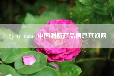 诸城中国消防产品信息查询网
