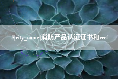诸城消防产品认证证书和cccf
