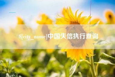 诸城中国失信执行查询