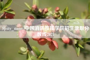诸城中国消防救援学院招生录取分数线2021