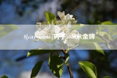 诸城男子5000米金牌