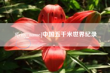 诸城中国五千米世界纪录