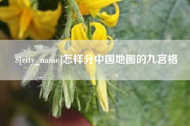 诸城怎样分中国地图的九宫格