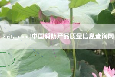 诸城中国消防产品质量信息查询网