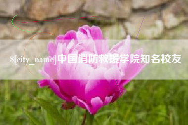 诸城中国消防救援学院知名校友