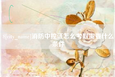 诸城消防中控证怎么考取需要什么条件