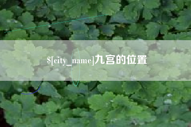诸城九宫的位置