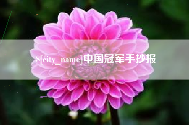 诸城中国冠军手抄报