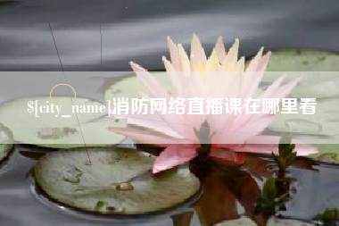 诸城消防网络直播课在哪里看