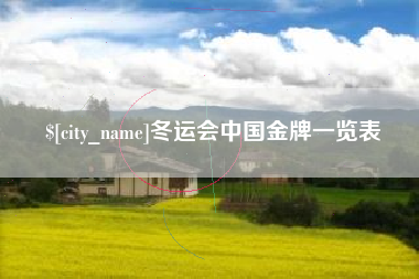 诸城冬运会中国金牌一览表