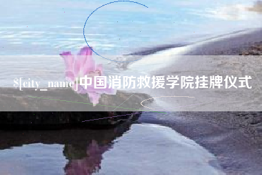 诸城中国消防救援学院挂牌仪式